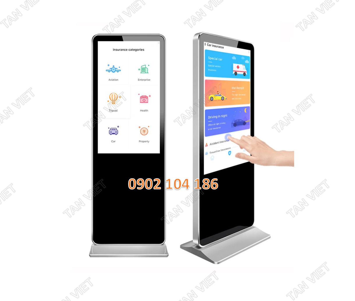 Bán và cho thuê màn hình quảng cáo chân đứng 50 inch cảm ứng , hệ điều hành android chính hãng, giá rẻ