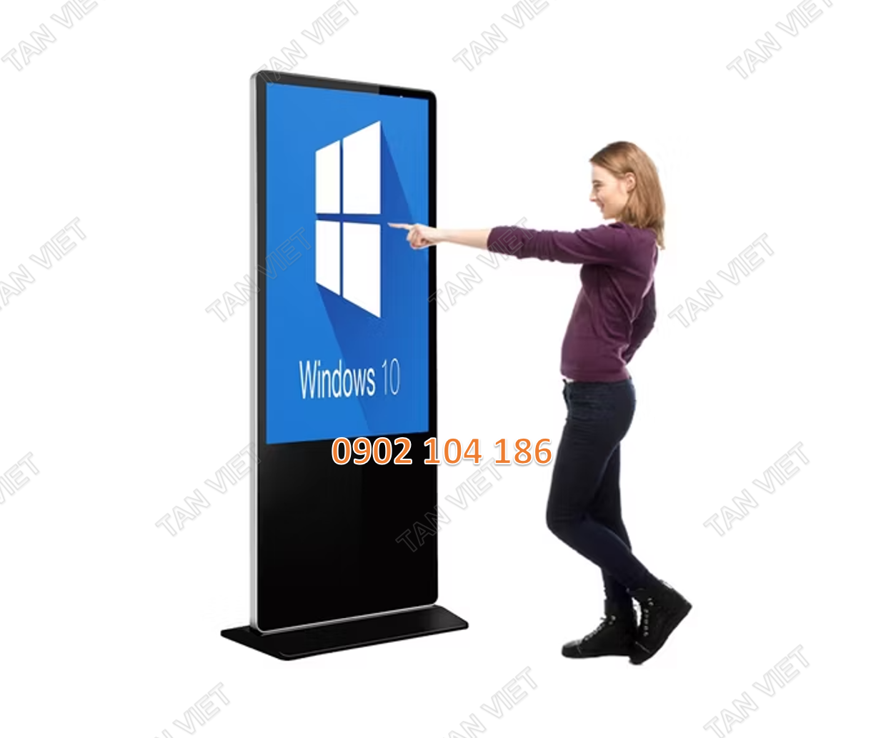 Phân phối màn hình quảng cáo chân đứng 55 inch cảm ứng windows chính hãng, chất lượng, giá rẻ