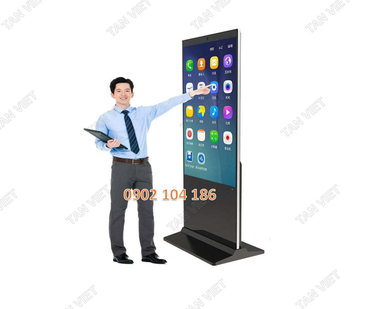 Phân phối màn hình quảng cáo chân đứng 55 inch có cảm ứng windows chính hãng, giá rẻ